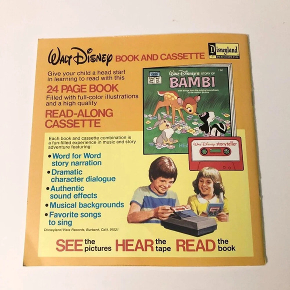 Vintage  1978 Dumbo Walt Disneys Storyteller Book only NO Tape - Picture 14 of 15